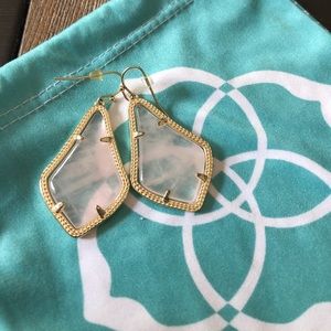 Kendra Scott Rose Quartz Alex Earrings